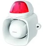 Seco-Larm Enforcer Siren/Strobe with Audio Input, Red (SH-816S-SQ/R) Fs