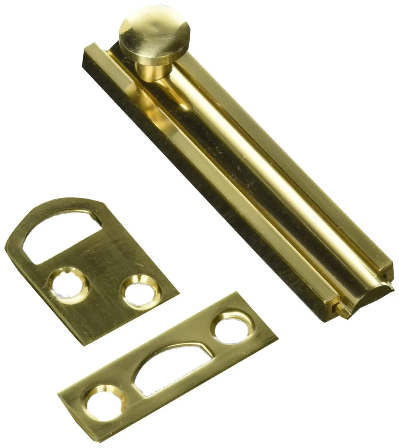 IDH by St. Simons 11043-003 3 in. Solid Brass Surface Bolt Polished