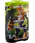 Hero Factory 2143 - ROCKA 3.0 - Complete Lego Bionicle Gold Figure with Weapons