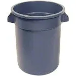 CONTINENTAL COMMERCIAL PRODUCTS 1001GY Trash Receptacle, 10 gal Capacity, Plastic, Gray