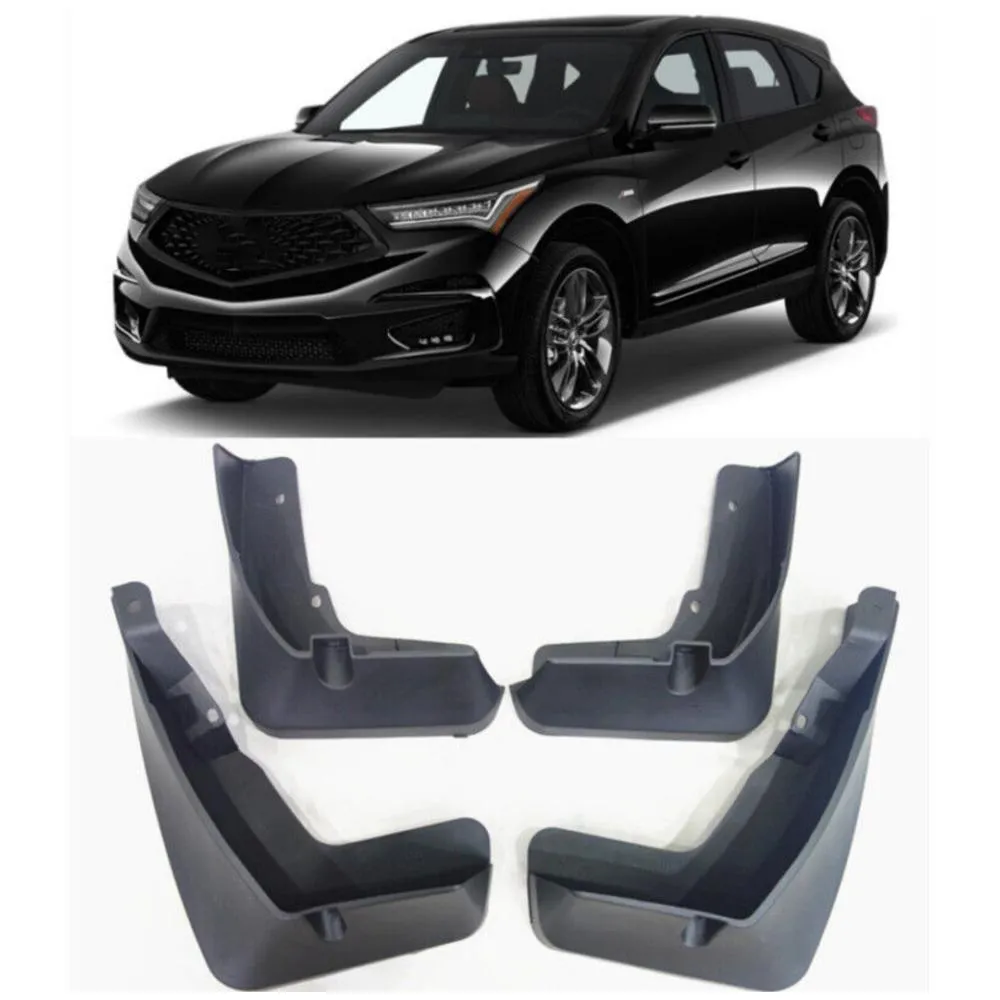 New Front &amp; Rear Splash Guards Mud Guards Flaps FOR 2019-2022 Acura RDX