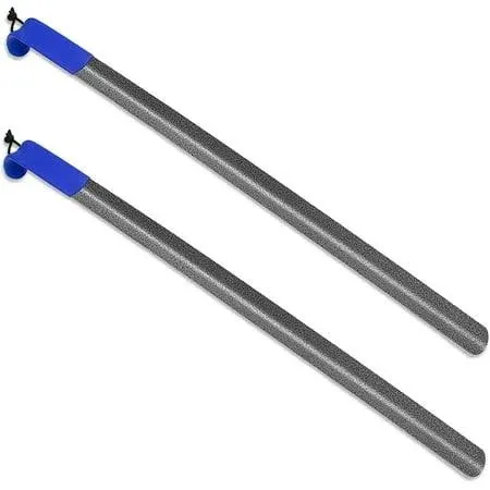 RMS 2 Pack 31 Inch Extra Long Handled Metal Shoe Horn with Curved Handle