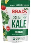 Brad's Plant Based Organic Crunchy Kale, Original with Probiotics, 3 Bags, 6 Servings Total