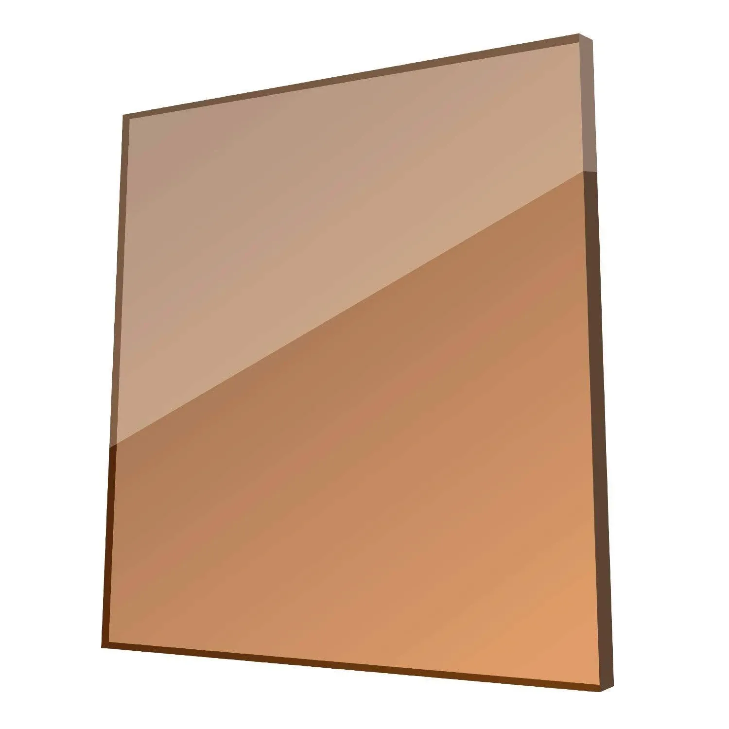 USAMade SA1PK Bronze 17 x 19 x 4.5mm Colored Plexiglass Sheet, Highly Versatile ...