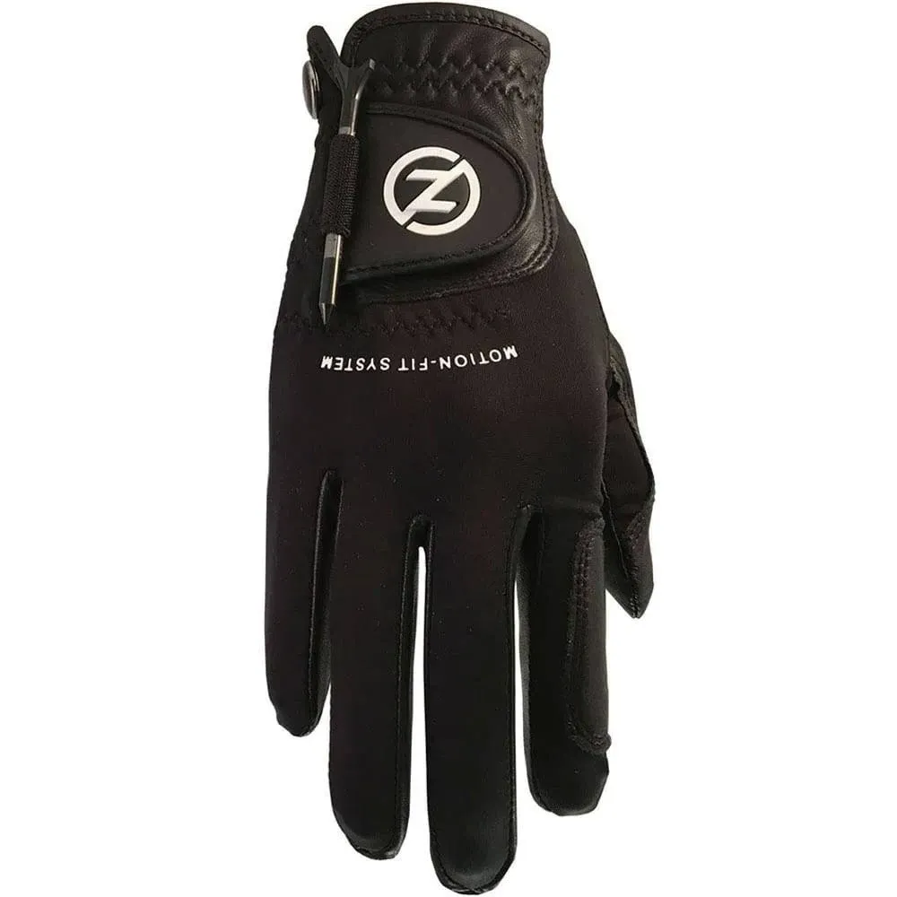 Men&#039;s Zero Friction Motion Fit Golf Glove - Black/Black - OSFM RH Glove