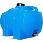 35 Gallon Utility Water Tank with Large Cap for Easy Filling, 3/4 Inch Brass ...