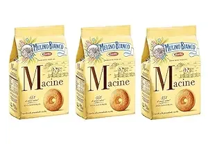 Mulino Bianco: &#034;Macine&#034; Shortbread cookies Cream - 12.3 Oz (350g) Pack of 3  It