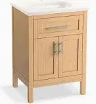 KOHLER K-39603-ASB Hadron 24" bathroom vanity cabinet with sink and quartz top