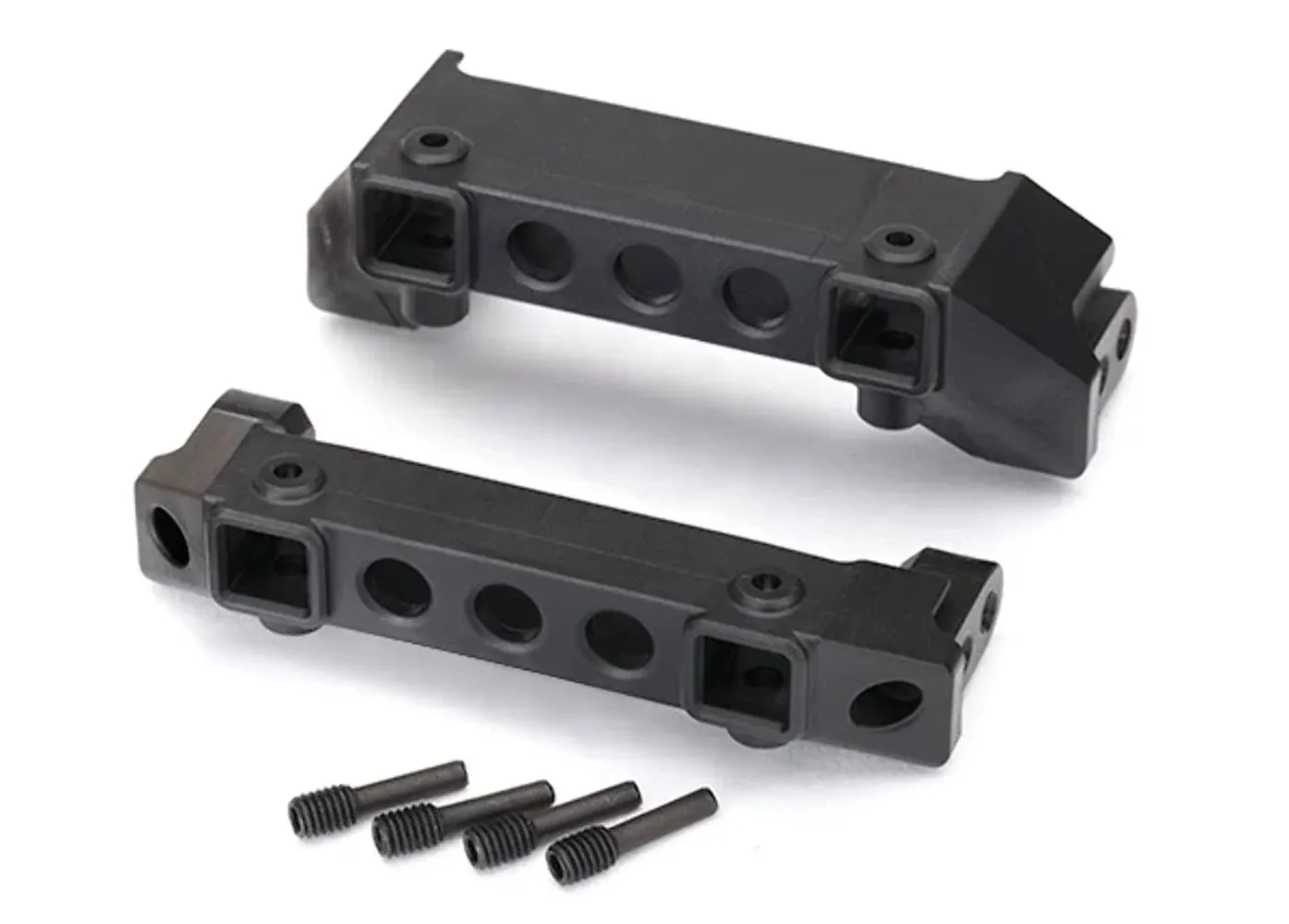 Traxxas 8237 - Bumper Mounts, Front & Rear/ Screw Pins (4)