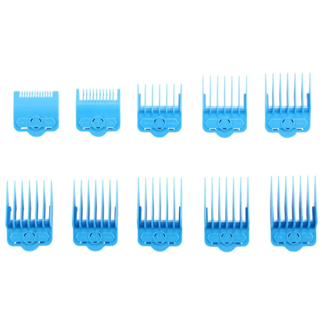 Supreme Trimmer Magnetic/Clip Guards for Clippers (10 Piece) CMG100 Blue