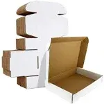 12x9x3 inches Shipping Boxes Set of 20 White Corrugated Cardboard Box Literat...