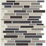 Art3d 10-Pack 12"x12" Peel and Stick Backsplash Tile Self-Adhesive Wall Tiles in Brown