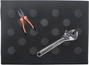 LAMJAD Magnetic Tool Mat Flexible Magnetic Tool Holder Pad- Wrenches, Bolts, Nuts, Screw and Other Parts Tray for Car, Garage, Home, Construction- 11.8"x8"