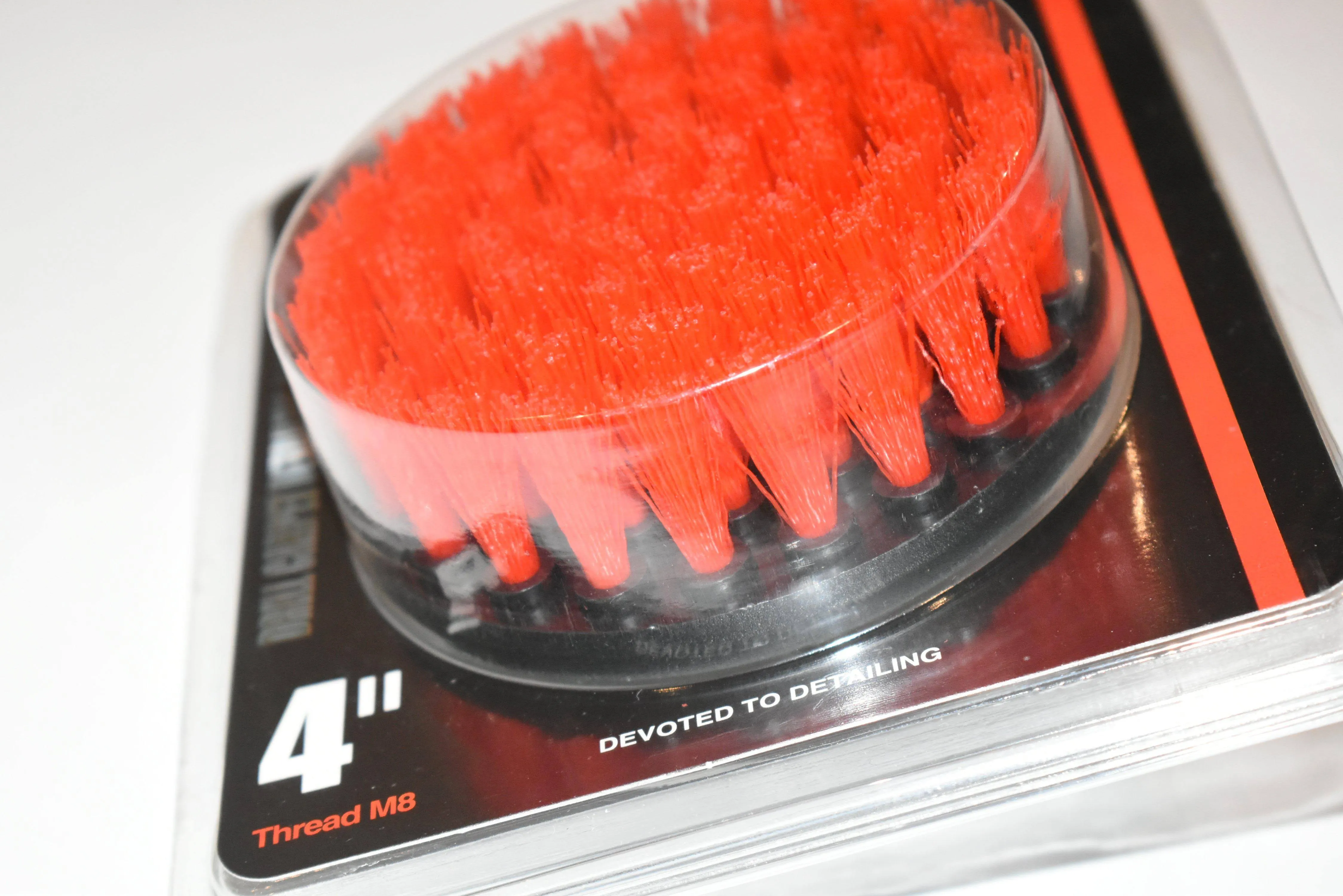 Maxshine Red M8 Medium-Duty Upholstery Carpet Brush with Drill Attachment (Dia ...