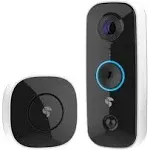 Toucan Wireless Wi-Fi Compatible Smart Video Doorbell in Black