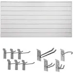 Crownwall 6" Starter Bundle (8x4 ft) with 10-Piece Locking Hook Kit (Dove Grey)