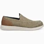 Nunn Bush Brewski Canvas Moc Toe Venetian Men's Slip On - Stone Size 11