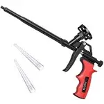 Foam Gun,Preciva Professional Foaming Gun Heavy Duty PU Expanding Foam Gun Spray Application Applicator Caulking Gun