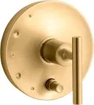 Kohler K-T14501-4-2MB Purist Valve Trim with Handles, Vibrant Brushed Moderne Brass