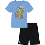 Under Armour Little Boys 2T-7 Short Sleeve Bait Shop T-Shirt Shorts Set - 2T