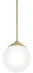 Hunter Hepburn 1 Light Pendant - Modern Brass