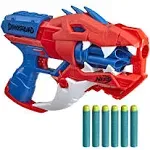 Nerf DinoSquad Raptor-Slash Dart Blaster, 6-Dart Rotating Drum, Slam Fire NEW