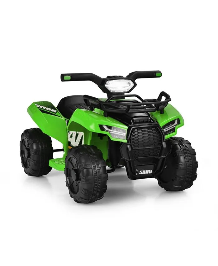 6V Kids ATV Quad Electric Ride On Car with LED Light and MP3