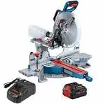 BOSCH GCM18V-12SDN14 PROFACTOR™ 18V 12 In. Dual-Bevel Slide Miter Saw Kit with (1) CORE18V® 8 Ah High Power Battery