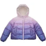 Rokka&Rolla Girls Heavyweight Puffer Jacket Sherpa Lined Bubble Coat - Magenta Pink