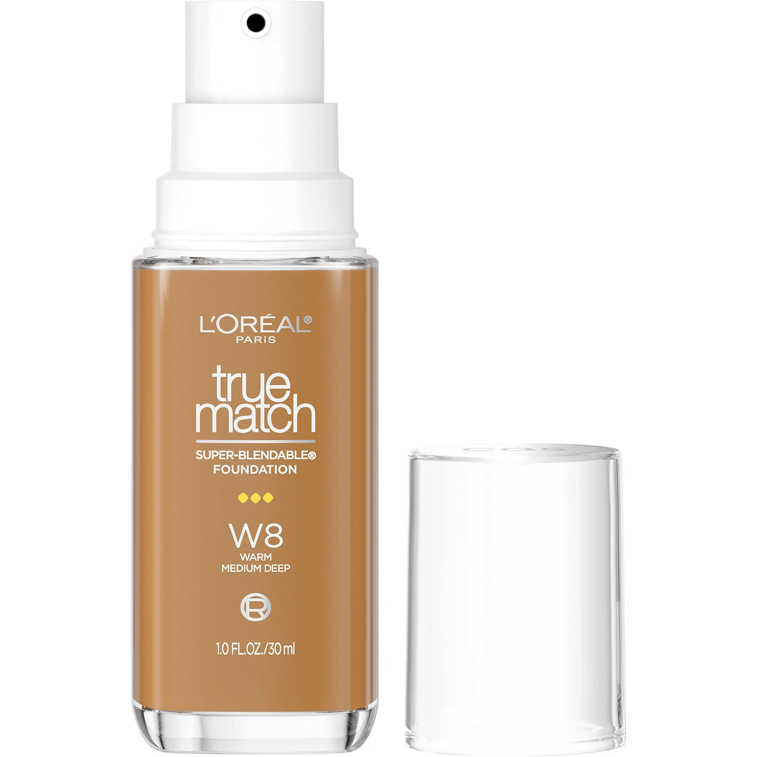 L'Oreal Paris True Match Super-Blendable Foundation - W8, Medium Deep, 1 fl oz