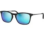 Ray-Ban Kids' RJ9061SF Chris Low Bridge Fit Rectangular Sunglasses