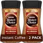 Nescafe Taster's Choice Coffee, Instant, House Blend - 14 oz