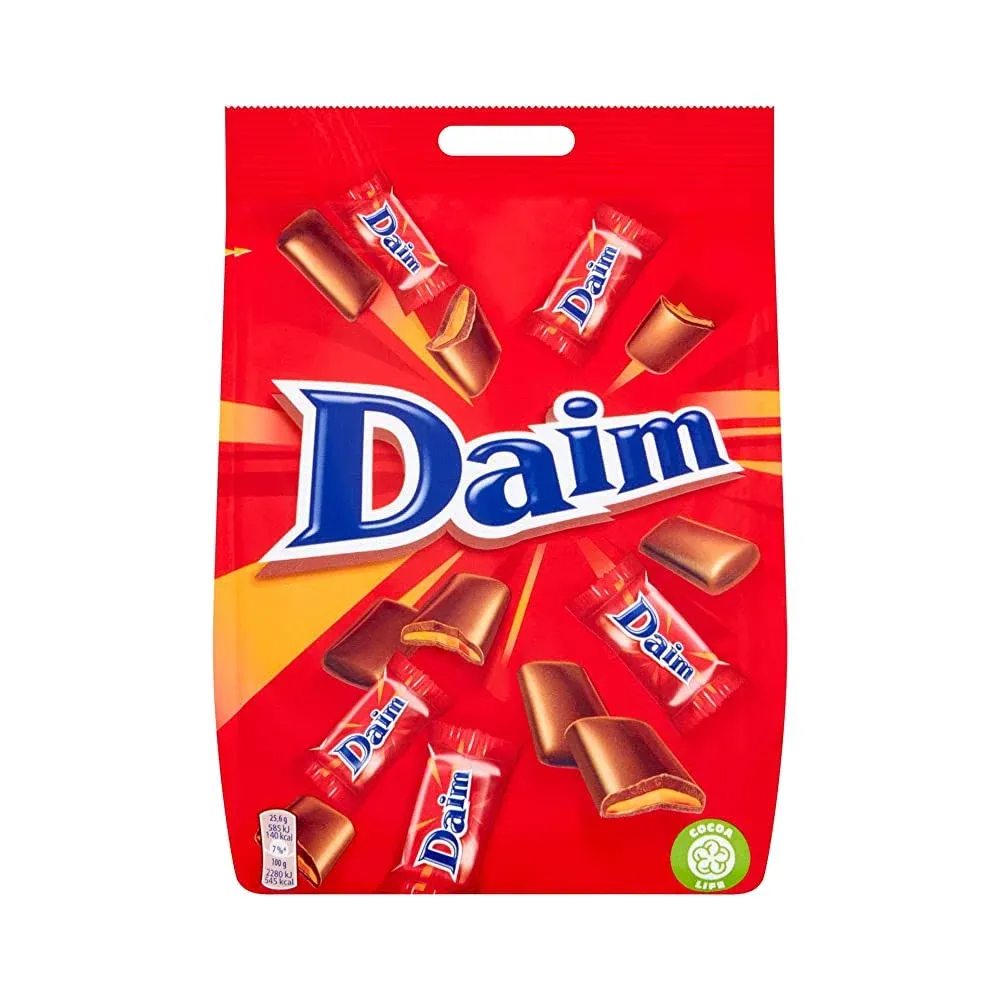 Marabou Daim Mini Chocolate Pcs Bag 200g ( 7.0 oz ) Made in Sweden