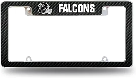 Rico Industries NFL All Over Chrome Frame 12" x 6" Chrome All Over Automotive License Plate Frame for Car/Truck/SUV