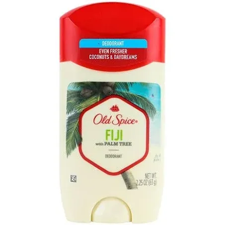 Old Spice Invisible Solid Antiperspirant Deodorant for Men Fiji with Palm Tree Scent Inspired by Nature, 2.25 oz