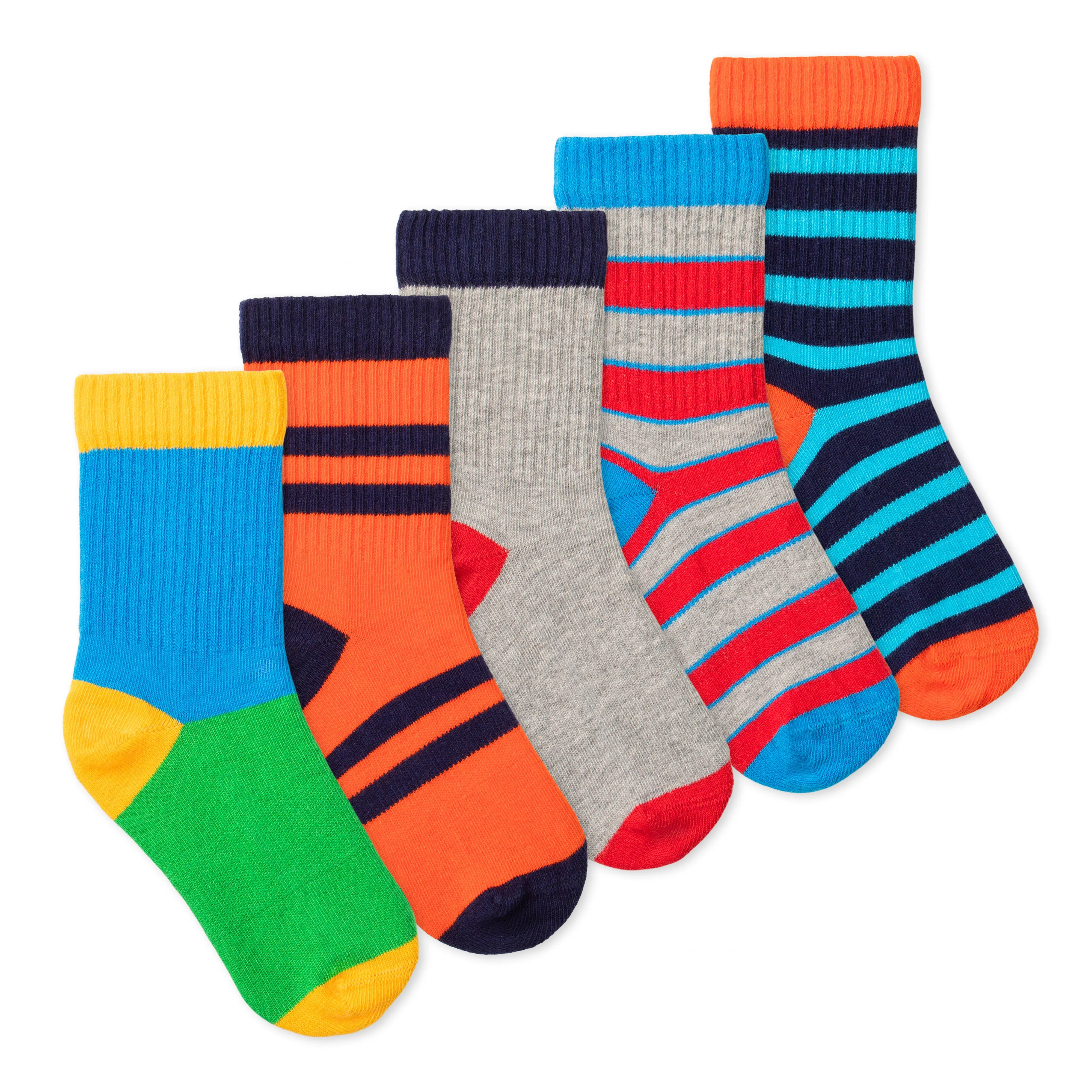 Lucky & Me Casey Kids Crew Socks (5-Pack)