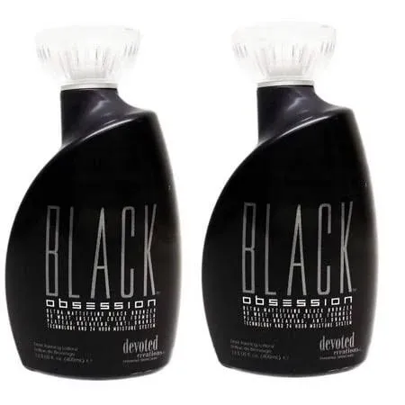 2 PACK Devoted Creations Black Obsession Tanning Lotion 13.5 oz