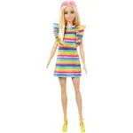 Barbie Fashionistas Doll with Braces and Rainbow Dress