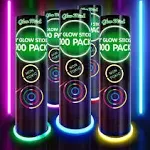 500 Ultra Bright Glow Sticks Bulk - Halloween Glow in the Dark Party Supplies -