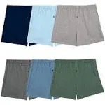 Fruit of The Loom Men's Knit Boxers, Assorted 6 Pack