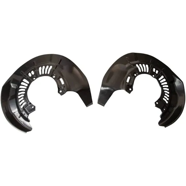 1ABRX00196-2011-19 Toyota Highlander Front Driver & Passenger Side 2 Piece Brake Dust Shield Set TRQ BCA38529