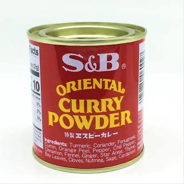 S&B Japanese Oriental Curry Powder オリエンタルカレーパウダー, Commercial Bulk Size Tin - 14.1 Ounce (400 Gram)