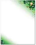 Happy Leprechaun Stationery Paper - 80 Sheets - Great for St. Patrick&#039;s Day! 