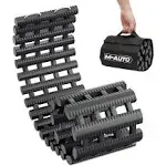 M-AUTO Snow Tire Traction Mats Portable Recovery Tracks for Vehicle in Mud, Snow, Ice, and Sand, 32" Coilable Recovery Emergency Devices with Storage Bag, Load 7.7 Ton