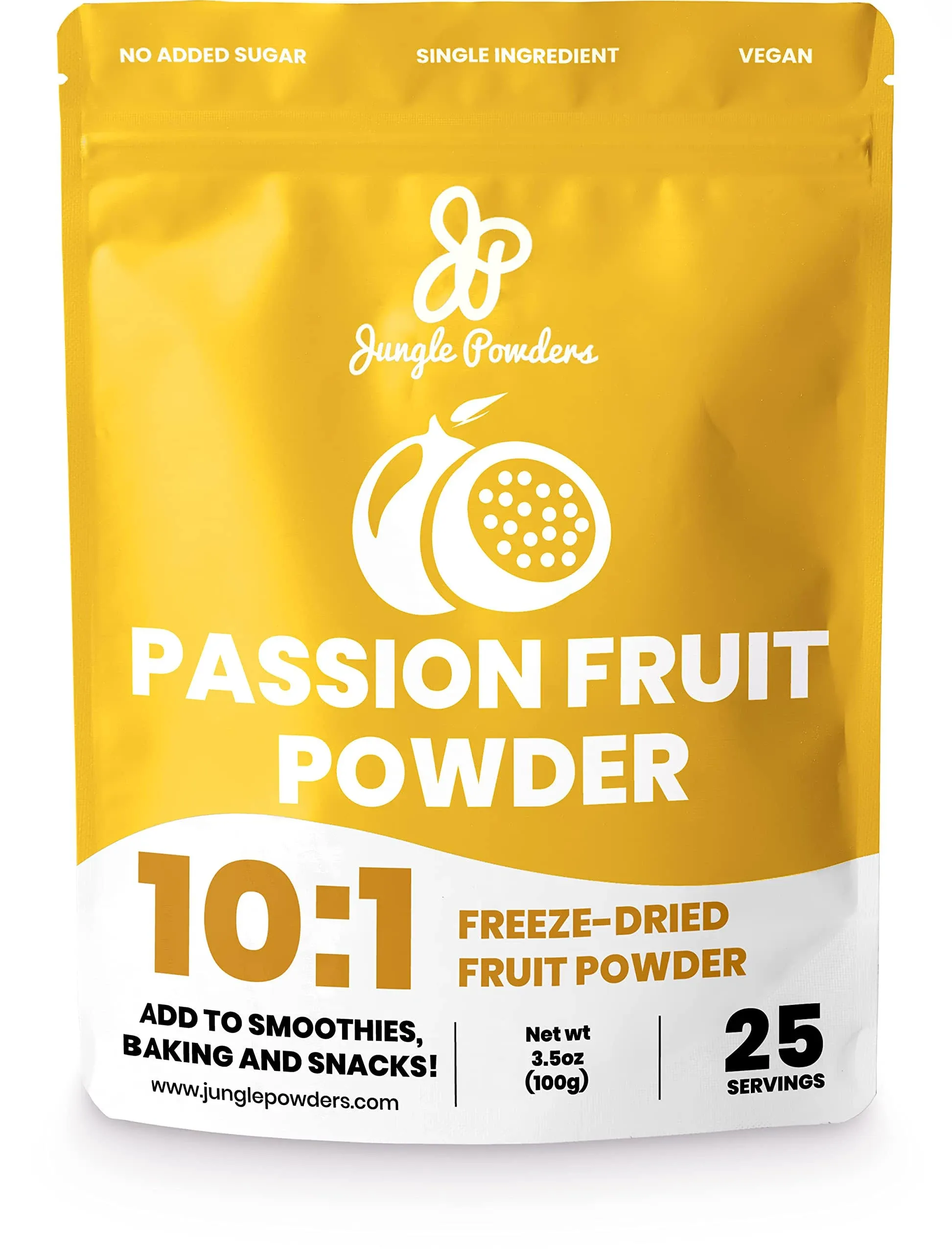 Passion Fruit Powder 3.5 Ounce, Freeze Dried Passion Fruit Puree Powder For Baking Smoothies Lilikoi Granadilla Additive Free Passionfruit Purée Extract Passion Fruit Juice Supplement