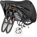 Szblnsm Bike Cover for 1, 2 or 3 Bikes - Outdoor Waterproof Bicycle Covers - 420D Heavy Duty Ripstop Material Offers Constant Protection for All