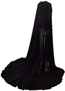 Bridal Veils, Dark Knight Cape Cosplay Costume for Men Women, Black