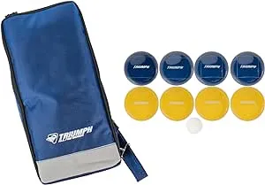 TRIUMPH SPORTS USA Premium 100mm Resin Bocce Ball Set - Includes 8 Bocce Balls, One 50mm Jack and Carry Case