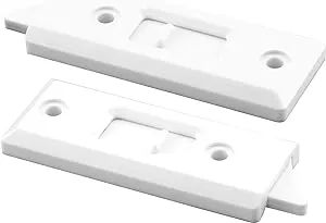 Prime-Line F 2722 3-1/4 In., White Plastic, Spring-Loaded Tilt Latch (1 Pair)