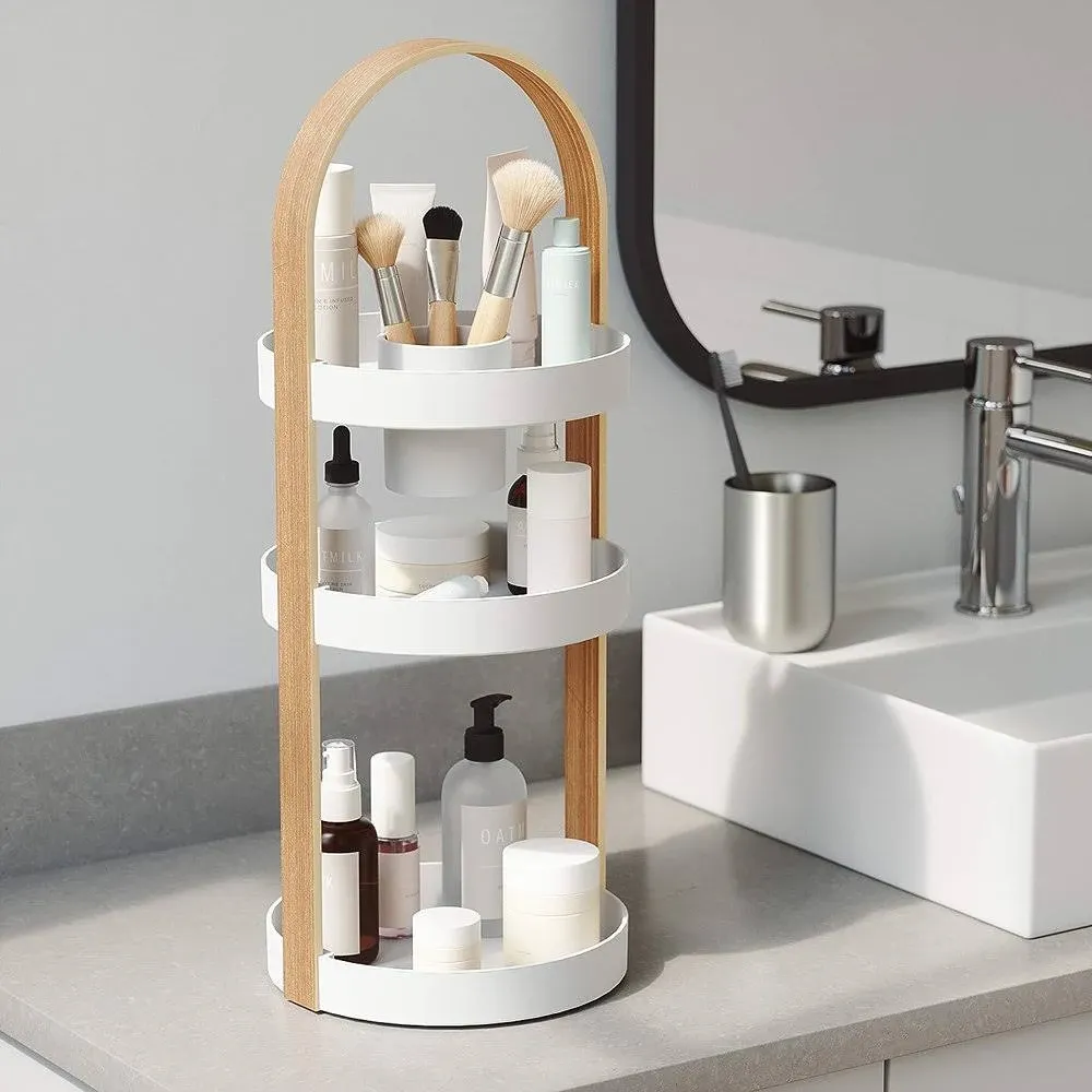 Umbra Bellwood Cosmetic Organizer (White-Natural)